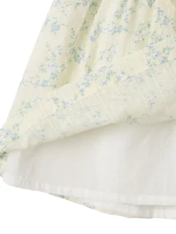 Floral printed cotton dress