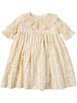 Floral printed cotton dress