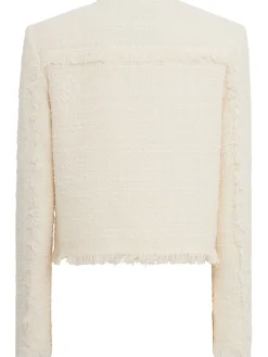 Fringed bouclé blazer