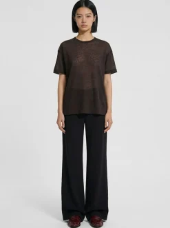 Galen crepe georgette wide pants
