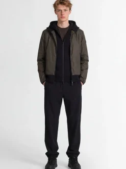 Galveston nylon hooded windbreaker