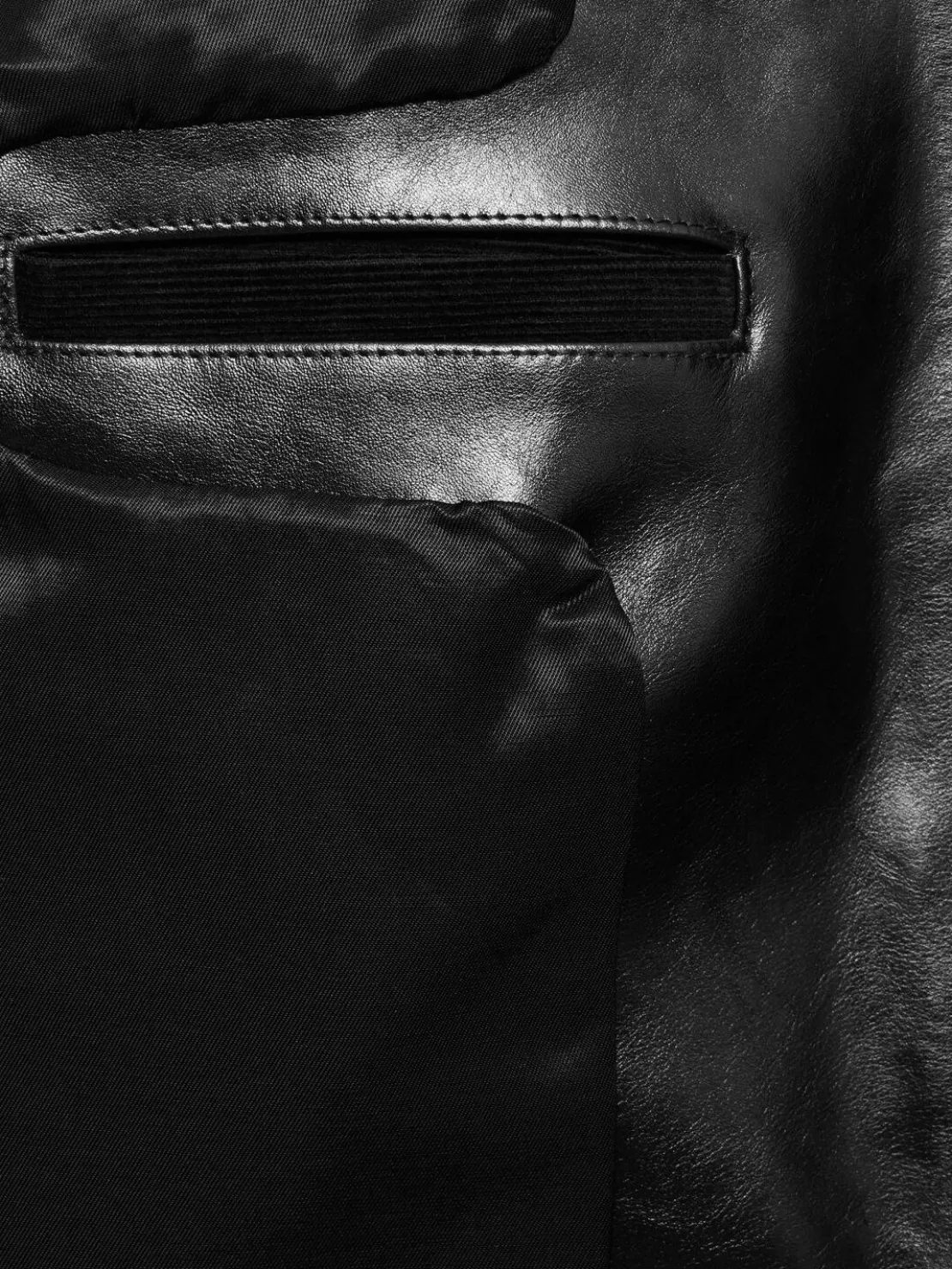 Giacca biker in pelle tinta