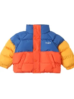 Giacca imbottita color block