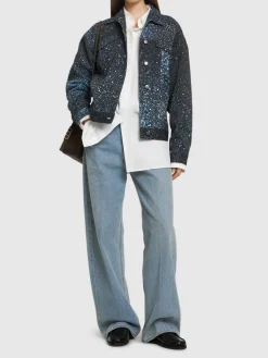Giacca in denim con decorazioni
