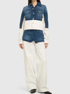 Giacca in denim Petit Grand cotone trompe l'oeil