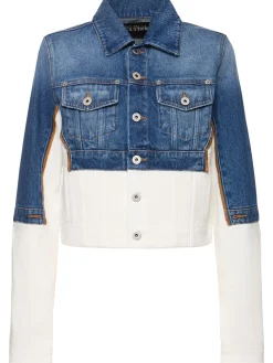 Giacca in denim Petit Grand cotone trompe l'oeil