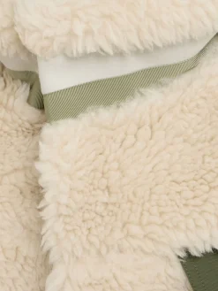 Giacca in lana e teddy