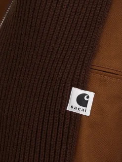 Giacca in maglia Sacai x Carhartt Duck