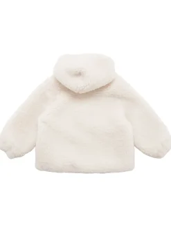 Giacca in peluche con cappuccio