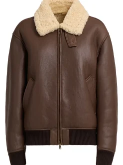 Giacca in shearling e pelle