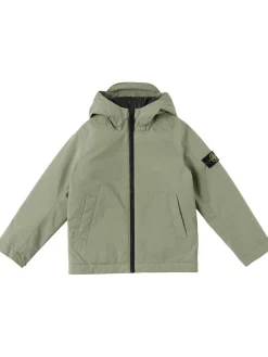 Giacca in softshell di poly con cappuccio