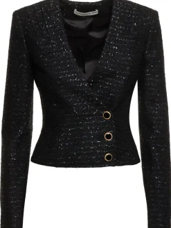 Giacca in tweed con paillettes