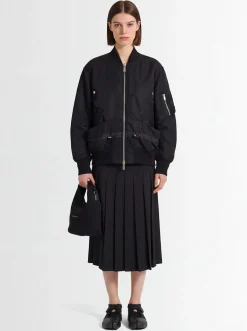 Giacca in twill di nylon