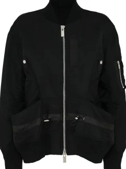 Giacca in twill di nylon