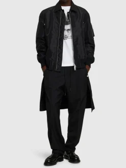 Giacca in twill di nylon