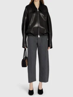 Giacca Odin in pelle con zip