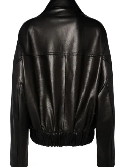 Giacca Odin in pelle con zip