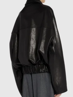 Giacca Odin in pelle con zip