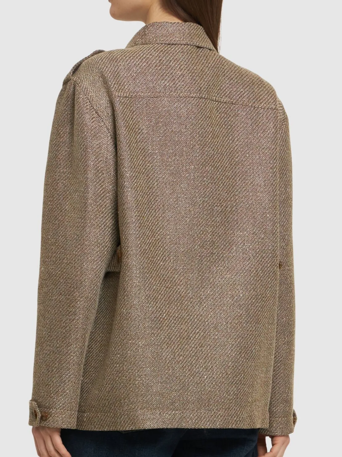 Giacca Sahariana in misto lino