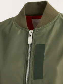 Giacca senza maniche in nylon con zip