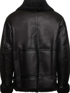 Giacca unisex loose fit in shearling