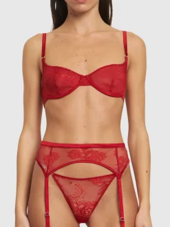 Giarrettiera in pizzo Bouquet