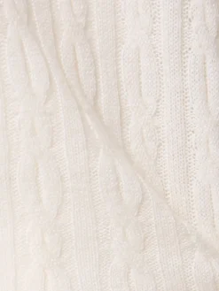 Gilet in maglia di cashmere a trecce