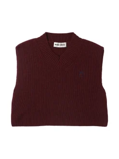 Gilet in maglia di misto lana