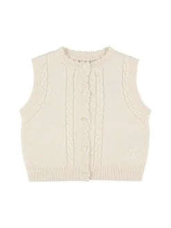 Gilet in maglia di misto lana