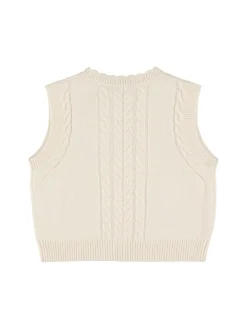 Gilet in maglia di misto lana