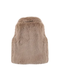 Gilet in materiale peluche