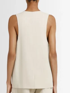 Gilet Melrose in misto lino