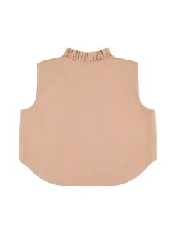 Gilet Poppy in lino ricamato