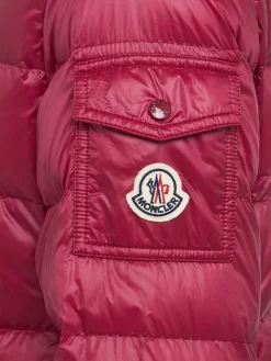 Glesse nylon hooded down jacket