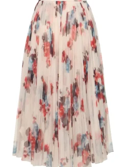 Gonna midi in tulle plissé