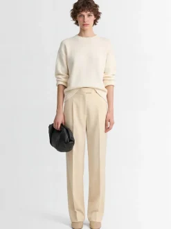 Heavy wool crewneck sweater