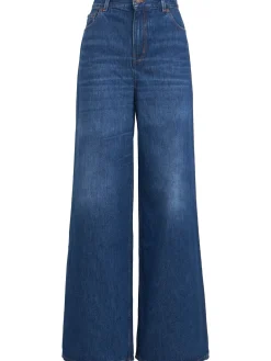 High waist flared denim jeans