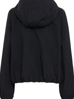 Hooded lightweight taffeta jacket