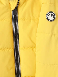 Hooded poly puffer jacket
