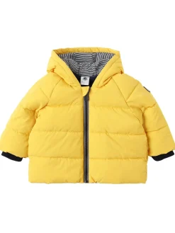 Hooded poly puffer jacket