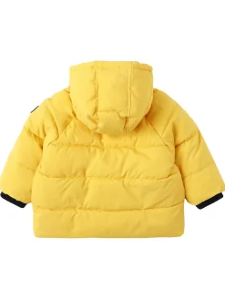 Hooded poly puffer jacket
