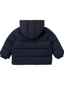 Hooded poly puffer jacket