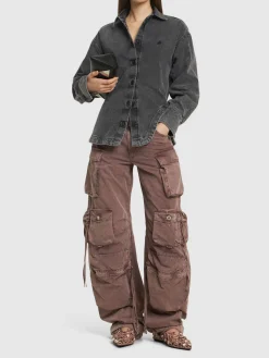 Jeans cargo Fern a vita bassa