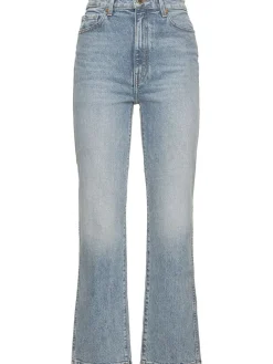 Jeans dritti Abigail in denim di cotone