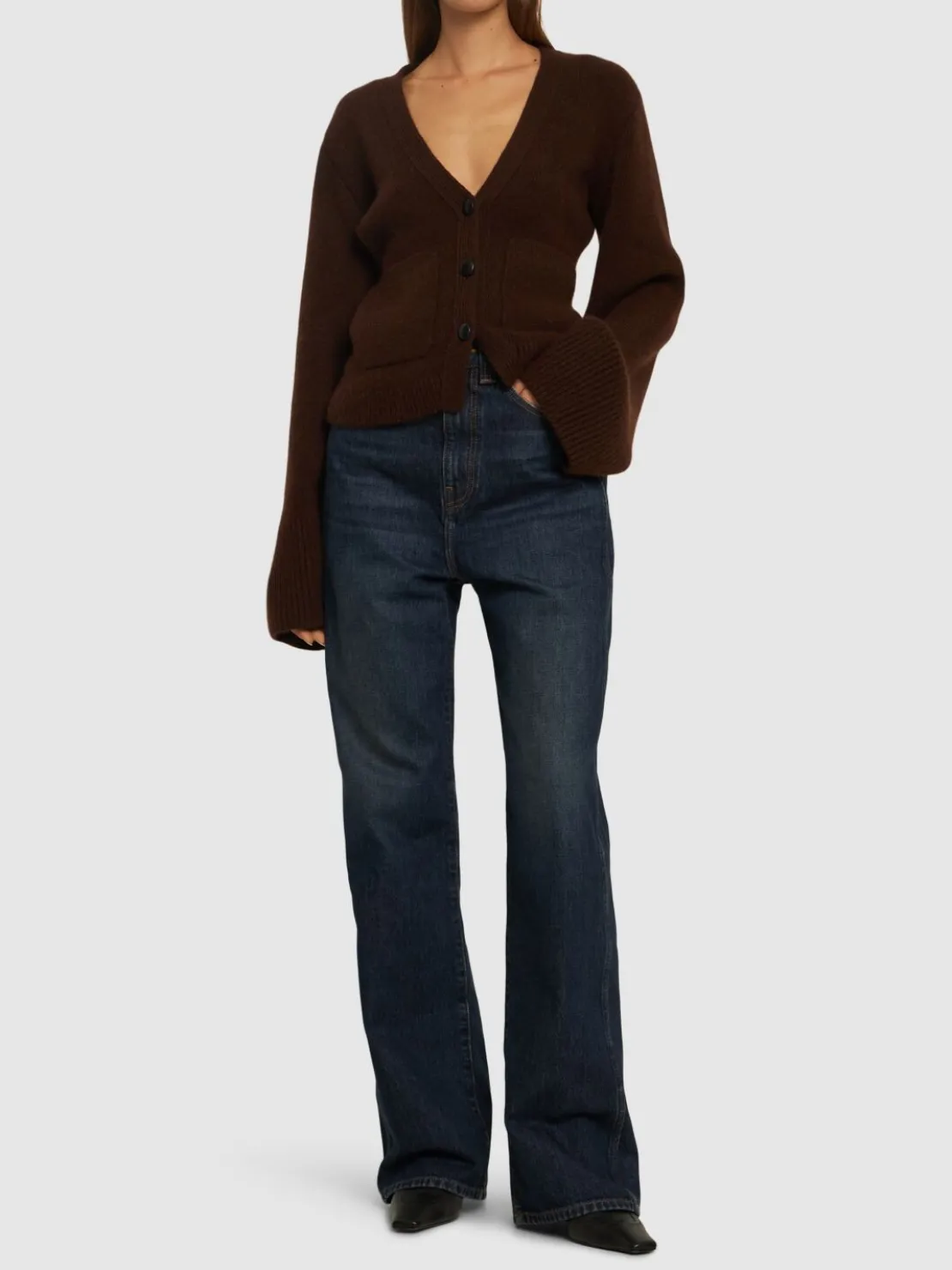 Jeans dritti Bonnie a vita alta