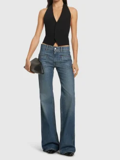 Jeans dritti in denim