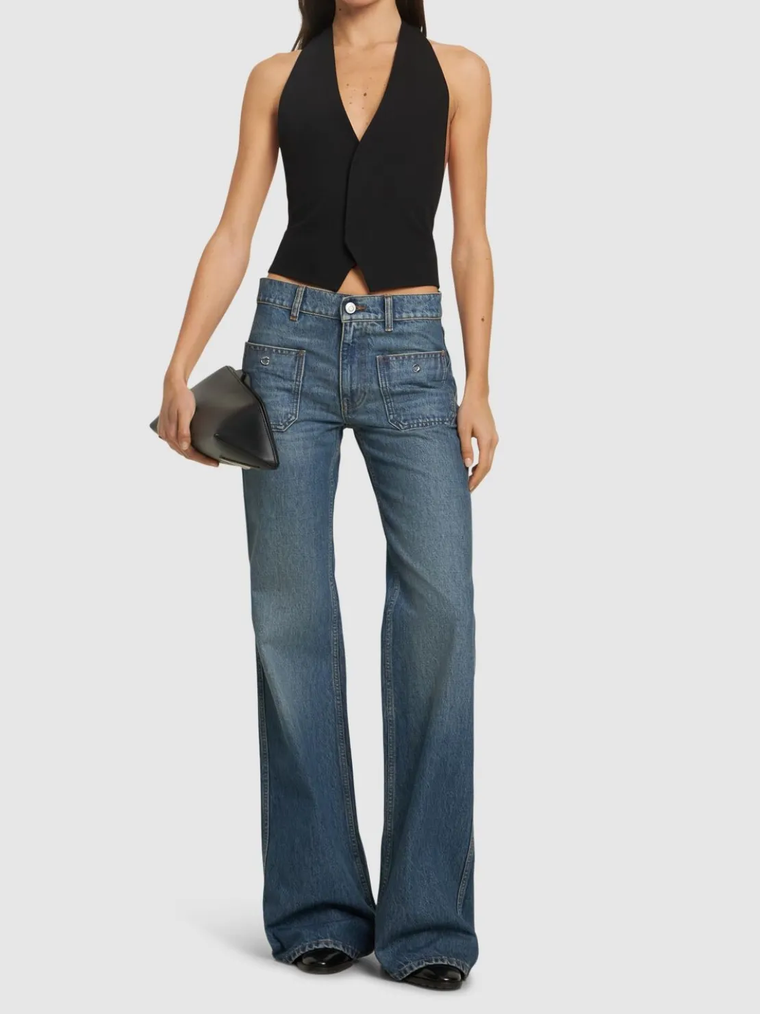 Jeans dritti in denim