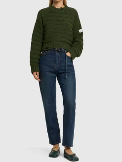 Jeans dritti in denim