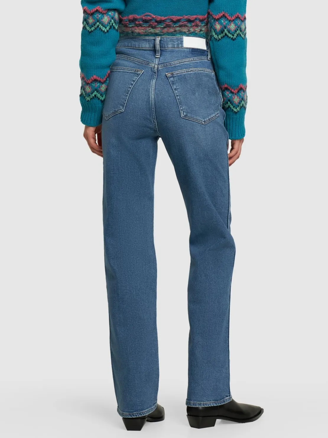 Jeans dritti loose fit vita alta 90s