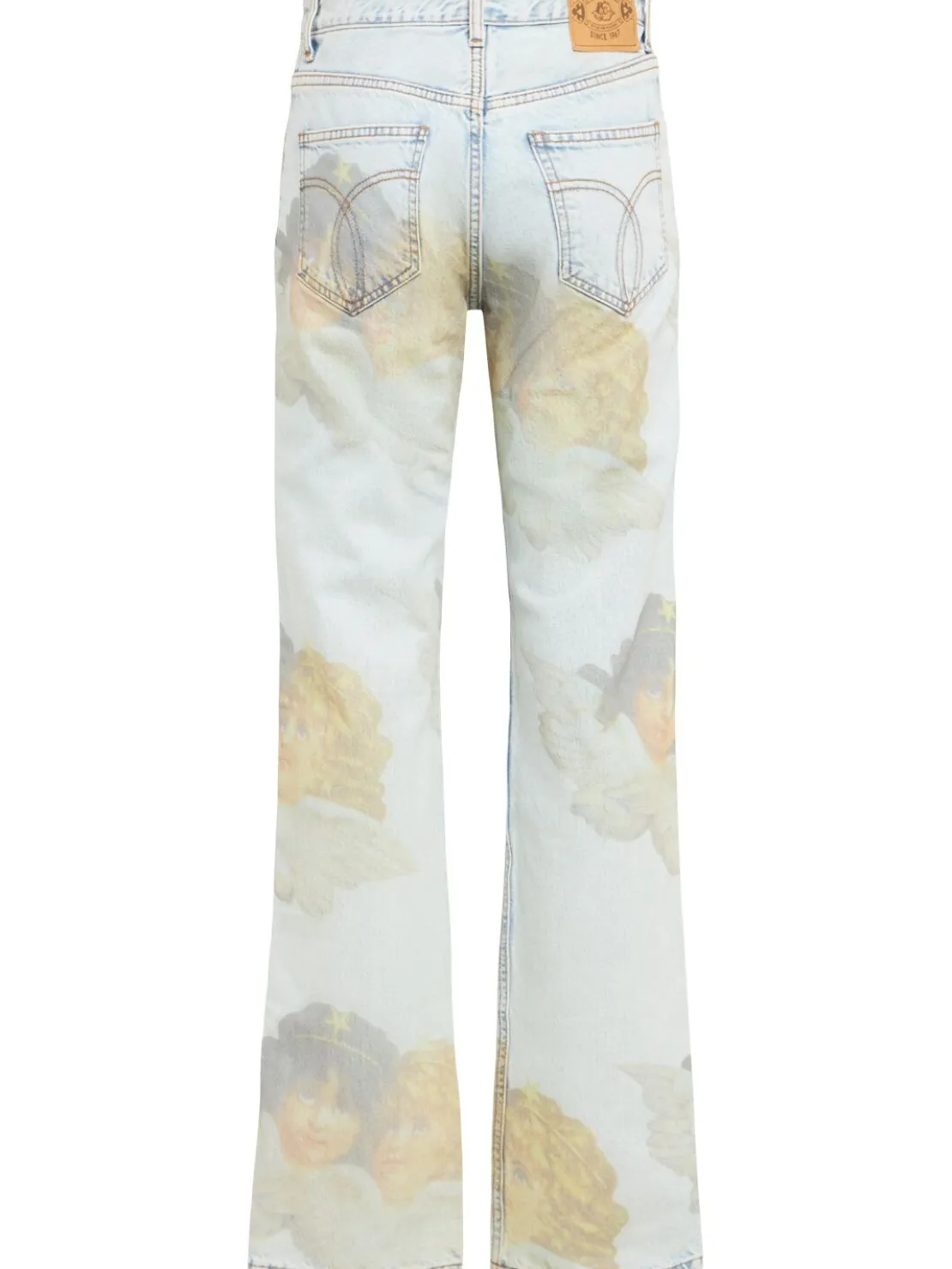 Jeans dritti stampa Angel